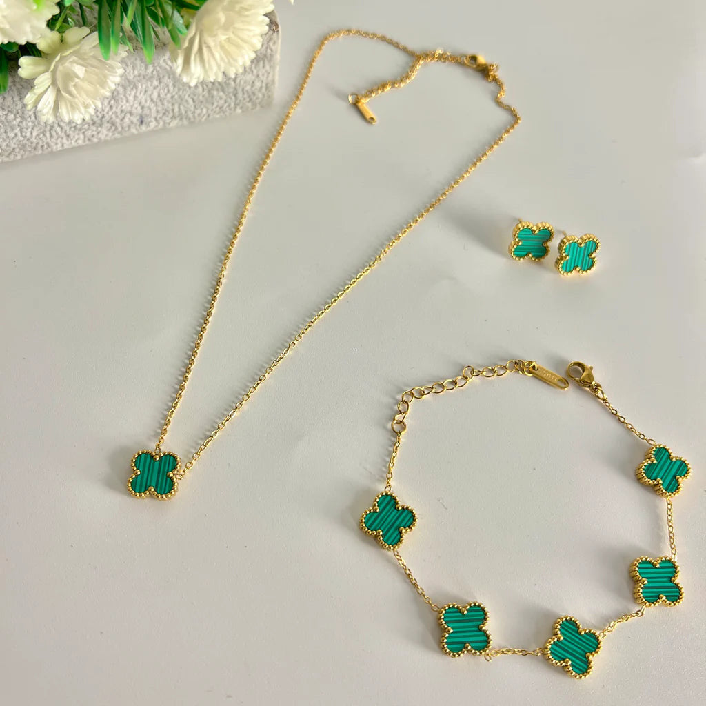Van Cleef & Arpels-طقم مجوهرات البرسيم الرباعي للحظ