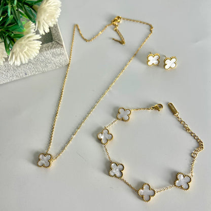 Van Cleef & Arpels-طقم مجوهرات البرسيم الرباعي للحظ