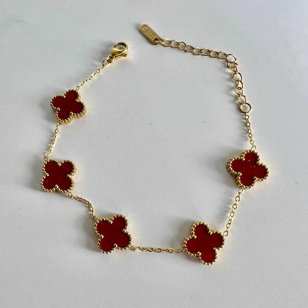 Van Cleef & Arpels-طقم مجوهرات البرسيم الرباعي للحظ